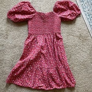 Mango puff sleeve dress